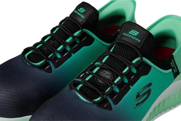 SKECHERS Work Tilido - Ombray Comp Toe Women's Work Boots Black/Teal : 5 C - Medium, Synthetic/Textile - Image 7