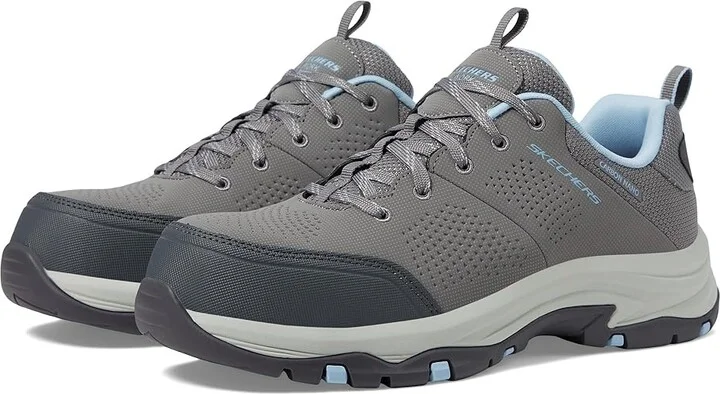 SKECHERS Work Trego - Astallet Comp Toe Women's Work Boots Aqua : 9 B - Medium, Rubber