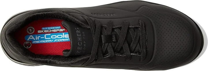 SKECHERS Work Uno SR - Deloney Comp Toe Women's Shoes Black : 9.5 B - Medium, Synthetic - Image 2