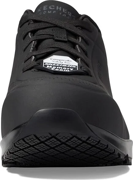 SKECHERS Work Uno SR - Deloney Comp Toe Women's Shoes Black : 9.5 B - Medium, Synthetic - Image 5