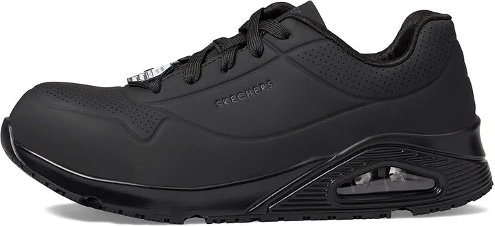 SKECHERS Work Uno SR - Deloney Comp Toe Women's Shoes Black : 9.5 B - Medium, Synthetic - Image 6