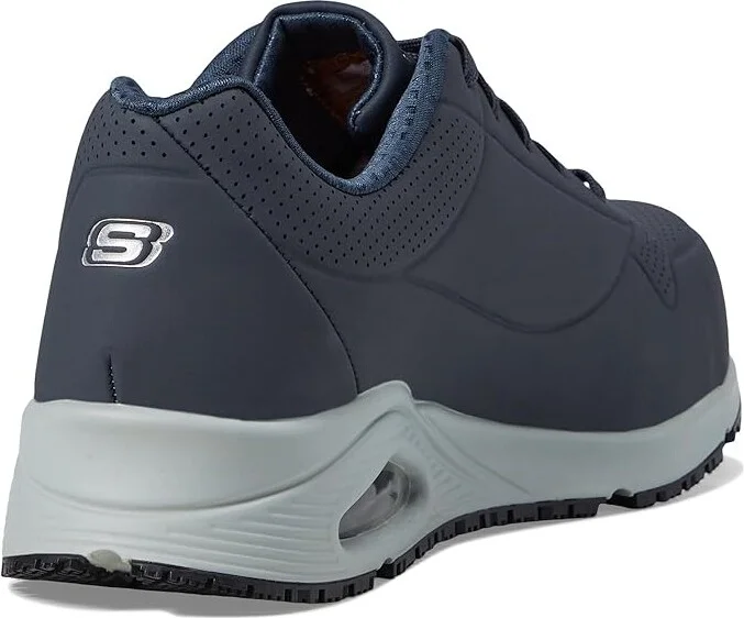 SKECHERS Work Uno SR - Doltin Comp Toe Men's Shoes Navy/Gray : 11 D - Medium, Synthetic - Image 4