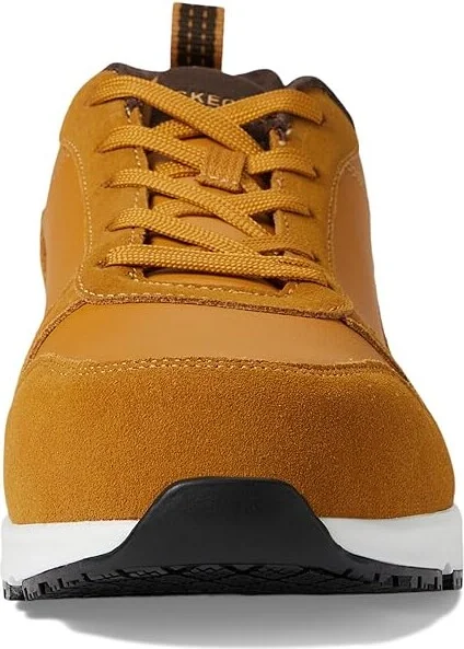 SKECHERS Work Uno SR - Kolen Comp Toe Men's Shoes Wheat : 9 D - Medium, Leather/Suede - Image 5