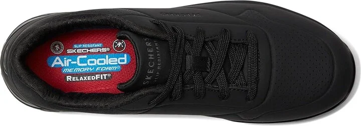 SKECHERS Work Uno SR Women's Shoes Black : 5 B - Medium, Synthetic - Image 2