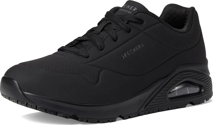 SKECHERS Work Uno SR Women's Shoes Black : 5 B - Medium, Synthetic - Image 5