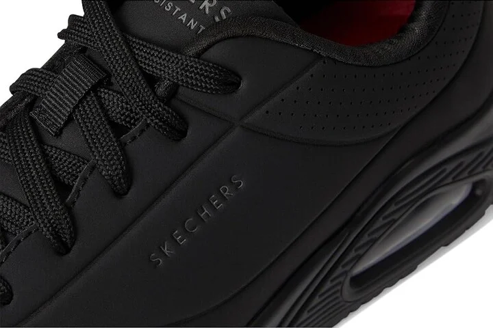 SKECHERS Work Uno SR Women's Shoes Black : 5 B - Medium, Synthetic - Image 7