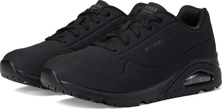 SKECHERS Work Uno SR Women's Shoes Black : 5 B - Medium, Synthetic