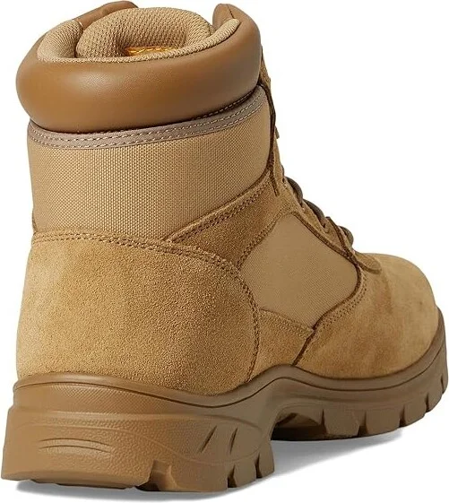 SKECHERS Work Wascana - Baylan Comp Toe Boots Men's Work Boots Camel : 7 D - Medium, Suede - Image 4