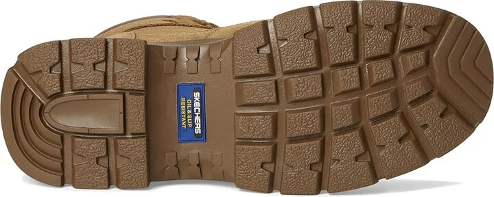 SKECHERS Work Wascana - Baylan Comp Toe Boots Men's Work Boots Coyote : 11 D - Medium, Suede - Image 3