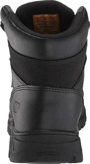 SKECHERS Work Wascana - Benen WP Tactical Men's Shoes Black : 5 D - Medium, Leather - Image 5