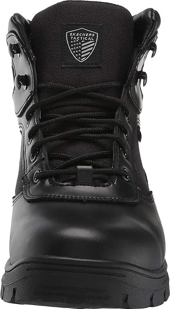 SKECHERS Work Wascana - Benen WP Tactical Men's Shoes Black : 5 D - Medium, Leather - Image 6
