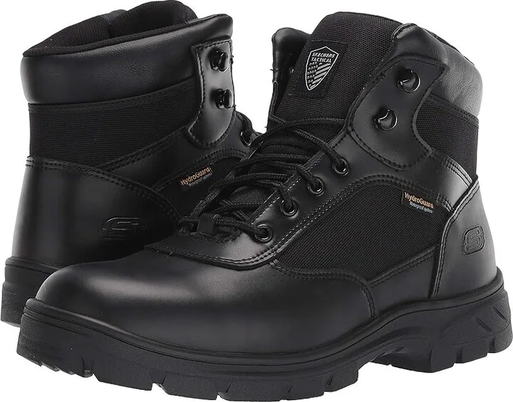 SKECHERS Work Wascana - Benen WP Tactical Men's Shoes Black : 5 D - Medium, Leather