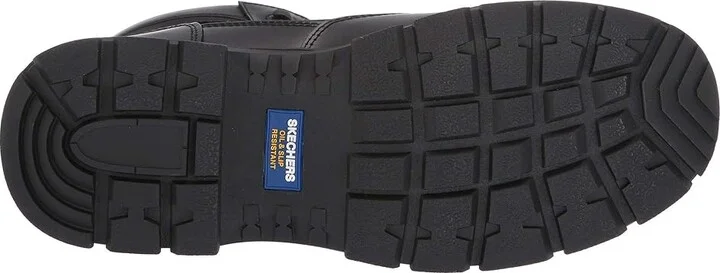 SKECHERS Work Wascana - Linnean Comp Toe Men's Shoes Black : 7 D - Medium, Cordura/Leather/Rubber - Image 4