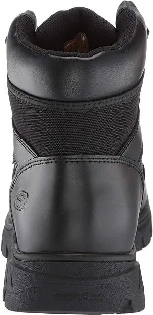 SKECHERS Work Wascana - Linnean Comp Toe Men's Shoes Black : 7 D - Medium, Cordura/Leather/Rubber - Image 5