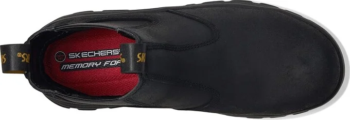 SKECHERS Work Workshire Composite Toe Women's Shoes Black : 5 B - Medium, Leather - Image 2