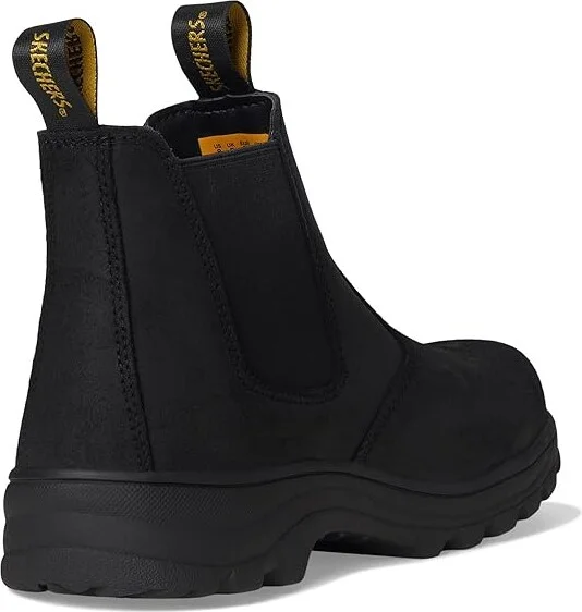 SKECHERS Work Workshire Composite Toe Women's Shoes Black : 5 B - Medium, Leather - Image 4