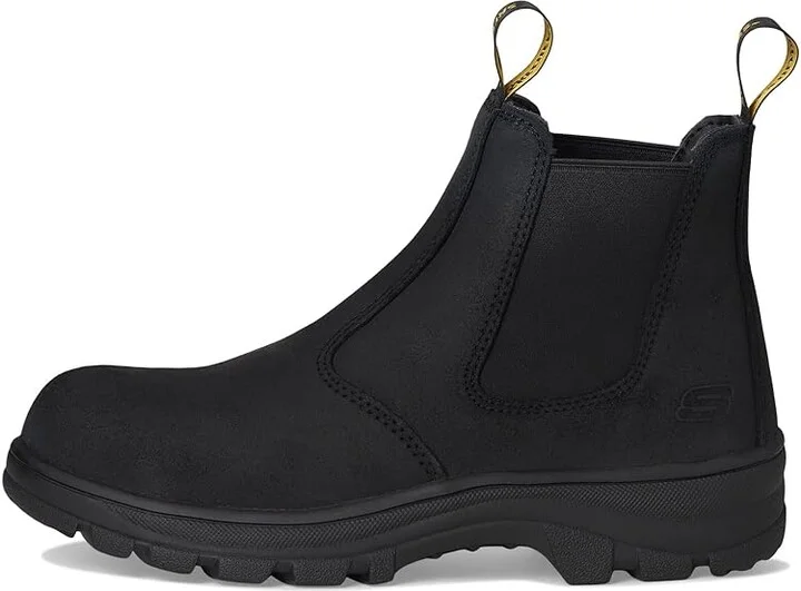 SKECHERS Work Workshire Composite Toe Women's Shoes Black : 5 B - Medium, Leather - Image 6