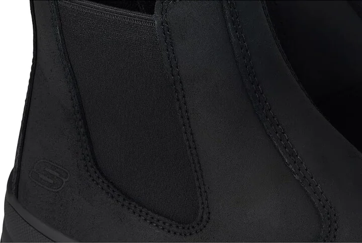 SKECHERS Work Workshire Composite Toe Women's Shoes Black : 5 B - Medium, Leather - Image 7