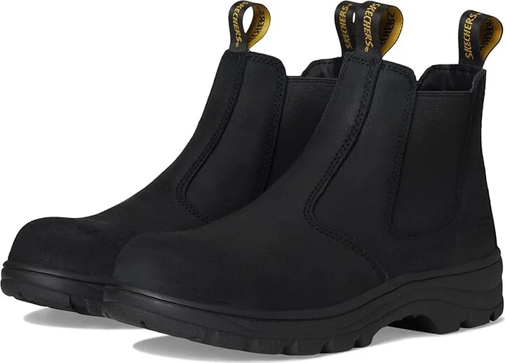 SKECHERS Work Workshire Composite Toe Women's Shoes Black : 5 B - Medium, Leather