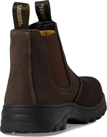 SKECHERS Work Workshire Composite Toe Women's Shoes Brown : 5 B - Medium, Leather - Image 4
