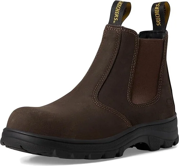 SKECHERS Work Workshire Composite Toe Women's Shoes Brown : 5 B - Medium, Leather - Image 5