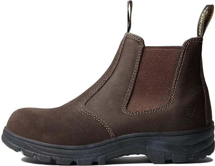 SKECHERS Work Workshire Composite Toe Women's Shoes Brown : 5 B - Medium, Leather - Image 6