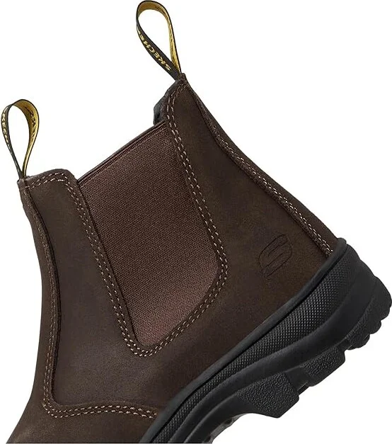 SKECHERS Work Workshire Composite Toe Women's Shoes Brown : 5 B - Medium, Leather - Image 7