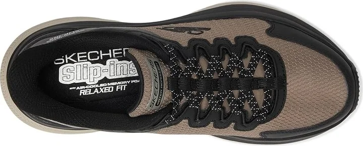 SKECHERS Zirrus Hands Free Slip-in Men's Shoes Taupe/Black : 7.5 D - Medium, Synthetic - Image 2