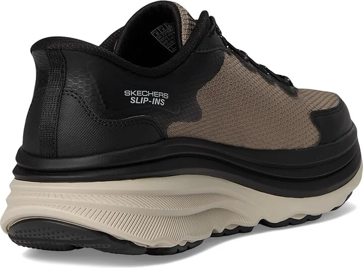 SKECHERS Zirrus Hands Free Slip-in Men's Shoes Taupe/Black : 7.5 D - Medium, Synthetic - Image 4