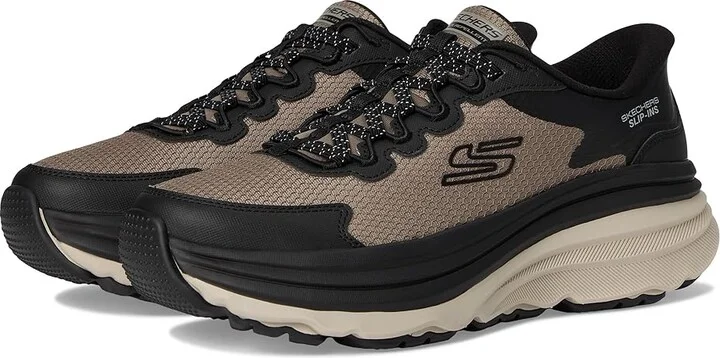 SKECHERS Zirrus Hands Free Slip-in Men's Shoes Taupe/Black : 7.5 D - Medium, Synthetic