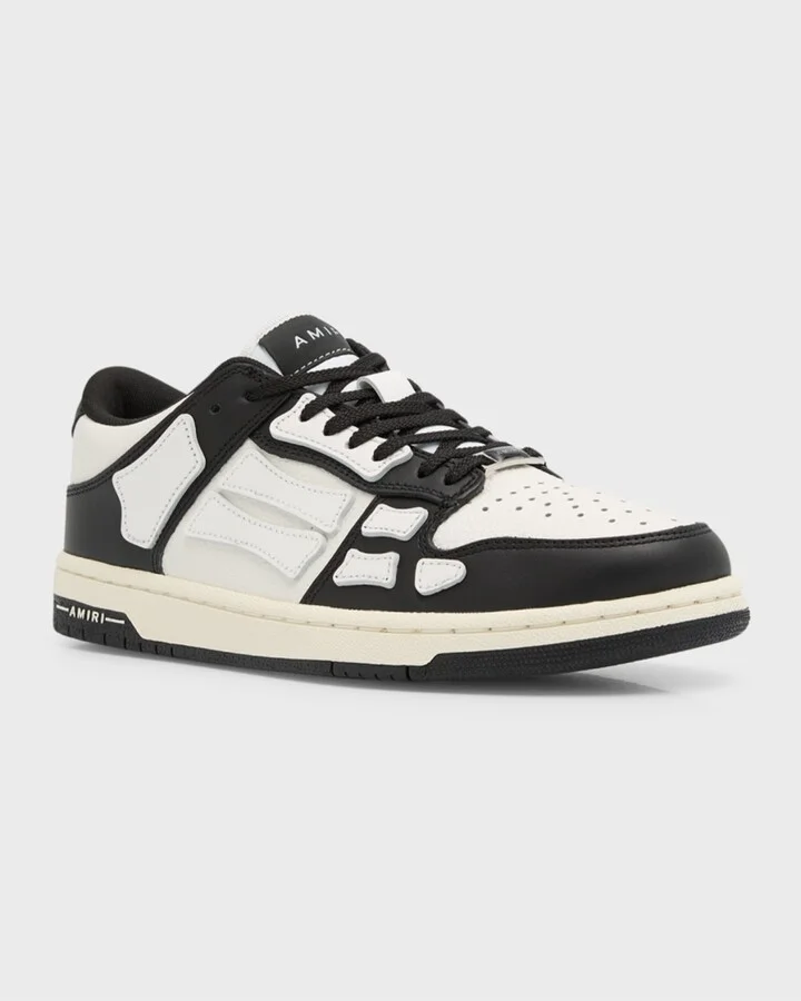 Skel Bicolor Leather Low-Top Sneakers - Image 2