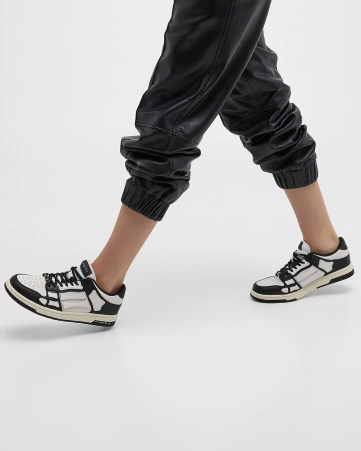 Skel Bicolor Leather Low-Top Sneakers - Image 4
