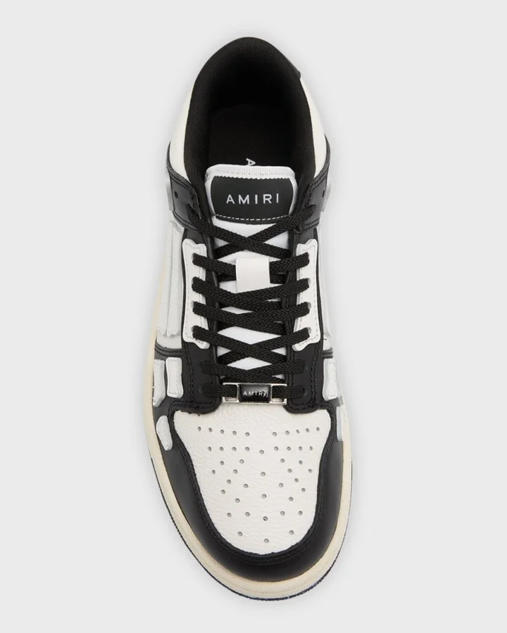 Skel Bicolor Leather Low-Top Sneakers - Image 6
