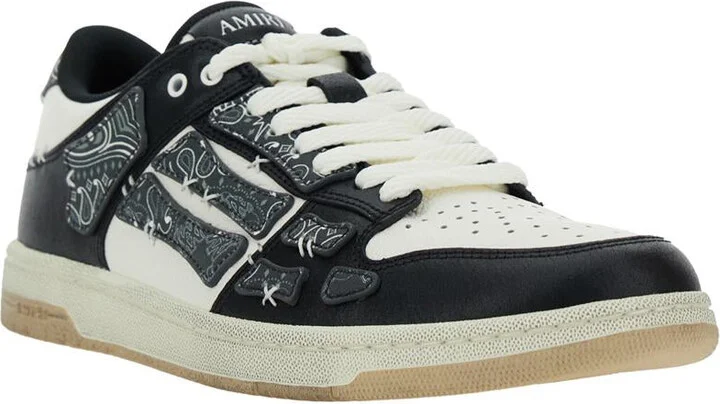 'Skel Top' Black Low Top Sneakers With Logo Patch On The Tongue And Logo Lettering On The Heel In Leather Man - Image 2