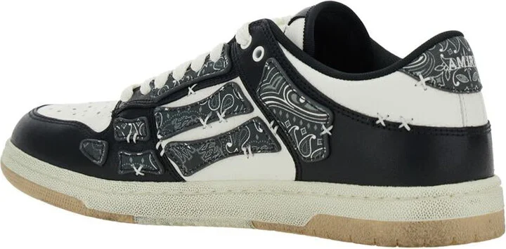 'Skel Top' Black Low Top Sneakers With Logo Patch On The Tongue And Logo Lettering On The Heel In Leather Man - Image 3