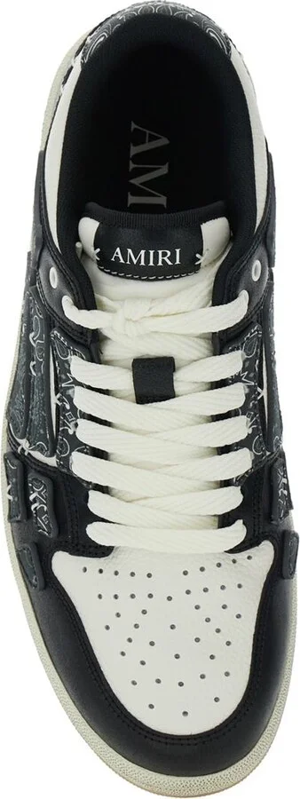 'Skel Top' Black Low Top Sneakers With Logo Patch On The Tongue And Logo Lettering On The Heel In Leather Man - Image 4