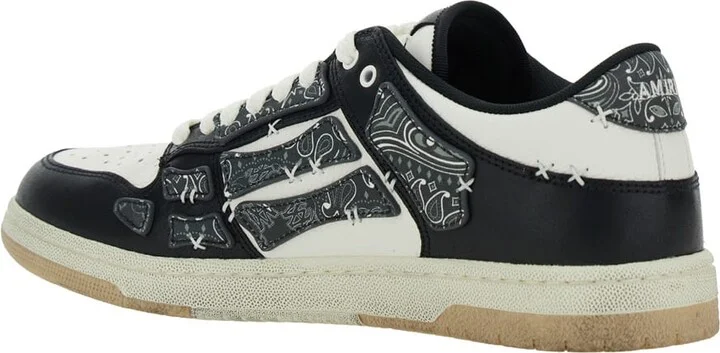 'skel Top' Black Low Top Sneakers With Logo Patch On The Tongue And Logo Lettering On The Heel In Leather Man - Image 3