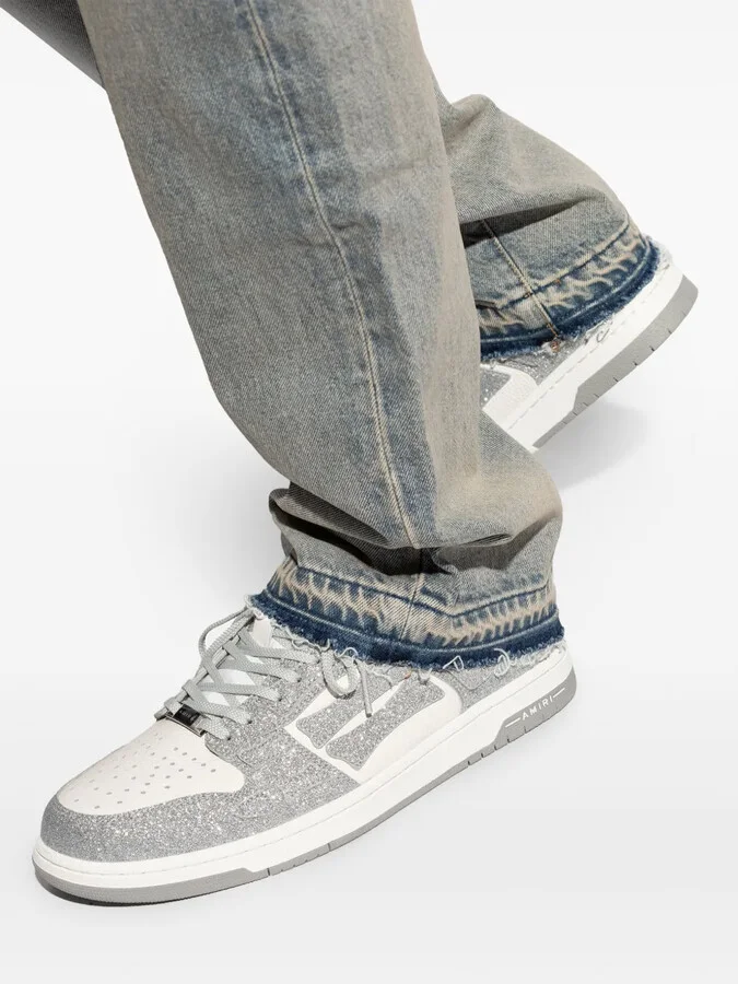 Skel Top glitter panelled sneakers - Image 5