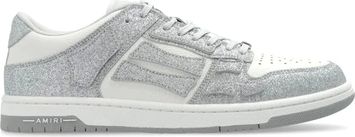 Skel Top glitter panelled sneakers
