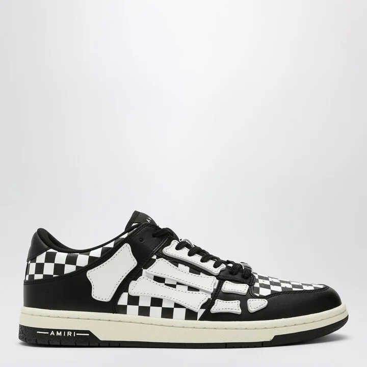 Skel Top Low Black/White Plaid Sneaker