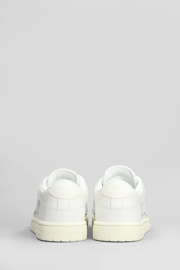 Skel Top Low Sneakers In White Leather - Image 4