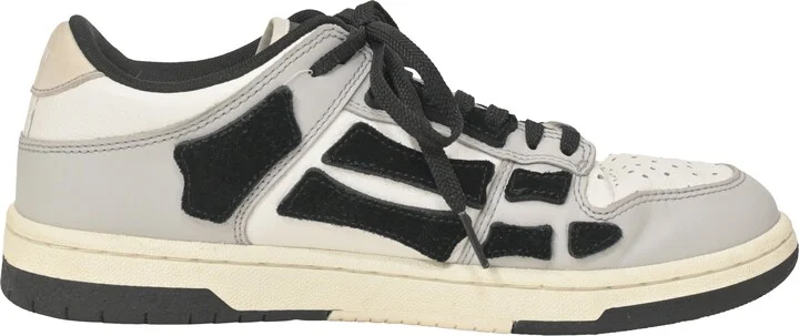 Skel Top Low Sneakers in White Leather