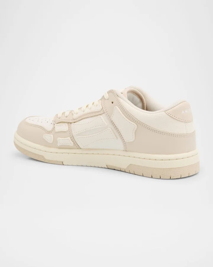 Skeleton Low-Top Leather Sneakers - Image 8