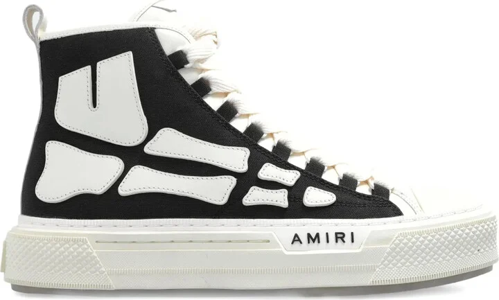 Skeleton-Print Sneakers