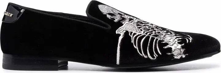 Skeleton slip-on loafers