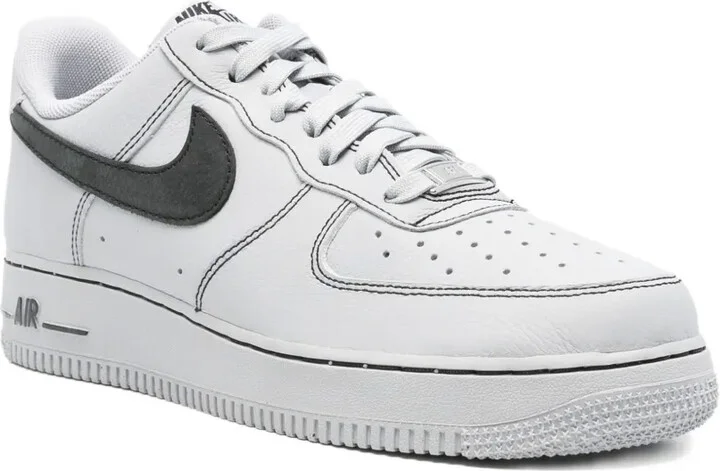 Sketched Swoosh Leather Sneakers - Image 2