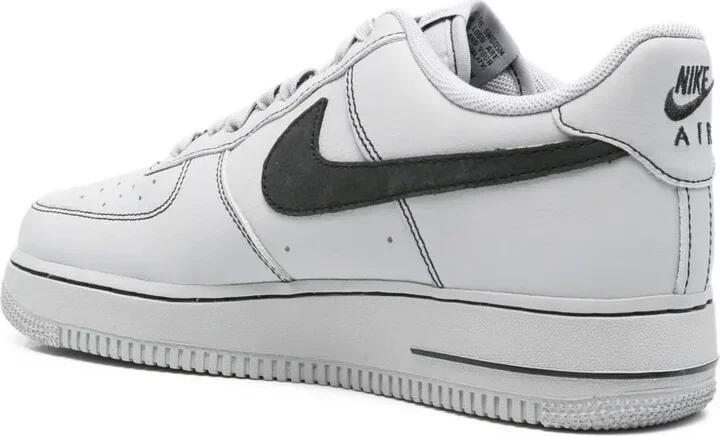 Sketched Swoosh Leather Sneakers - Image 3