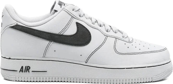 Sketched Swoosh Leather Sneakers