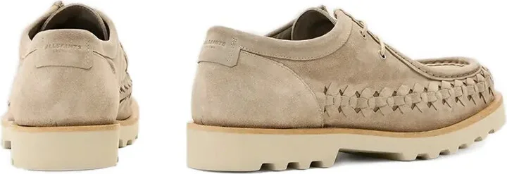 Skiff woven suede derby shoes - Image 3