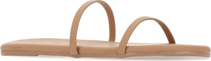 Skin Pink Leather Gemma Slippers - Image 2
